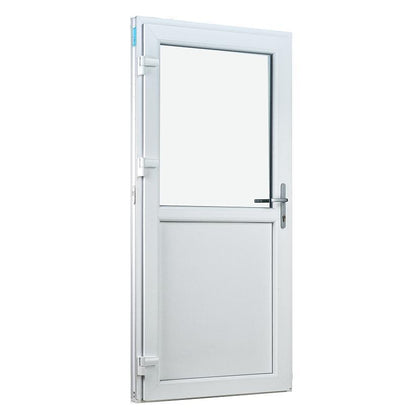 Facadedør / bryggersdør 79 X 179 i Plast med vindue