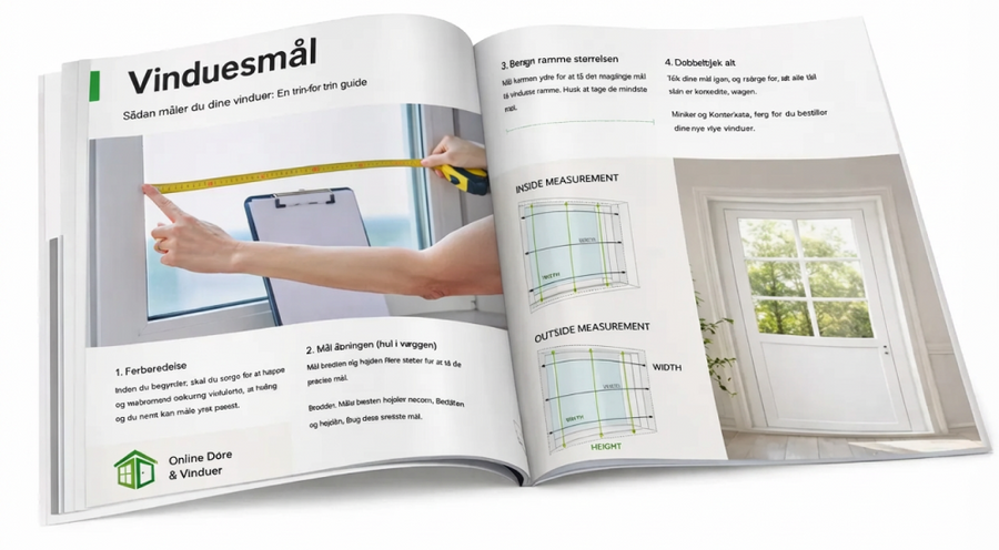 Nem opmåling af døre og vinduer. Mål rigtigt – første gang.