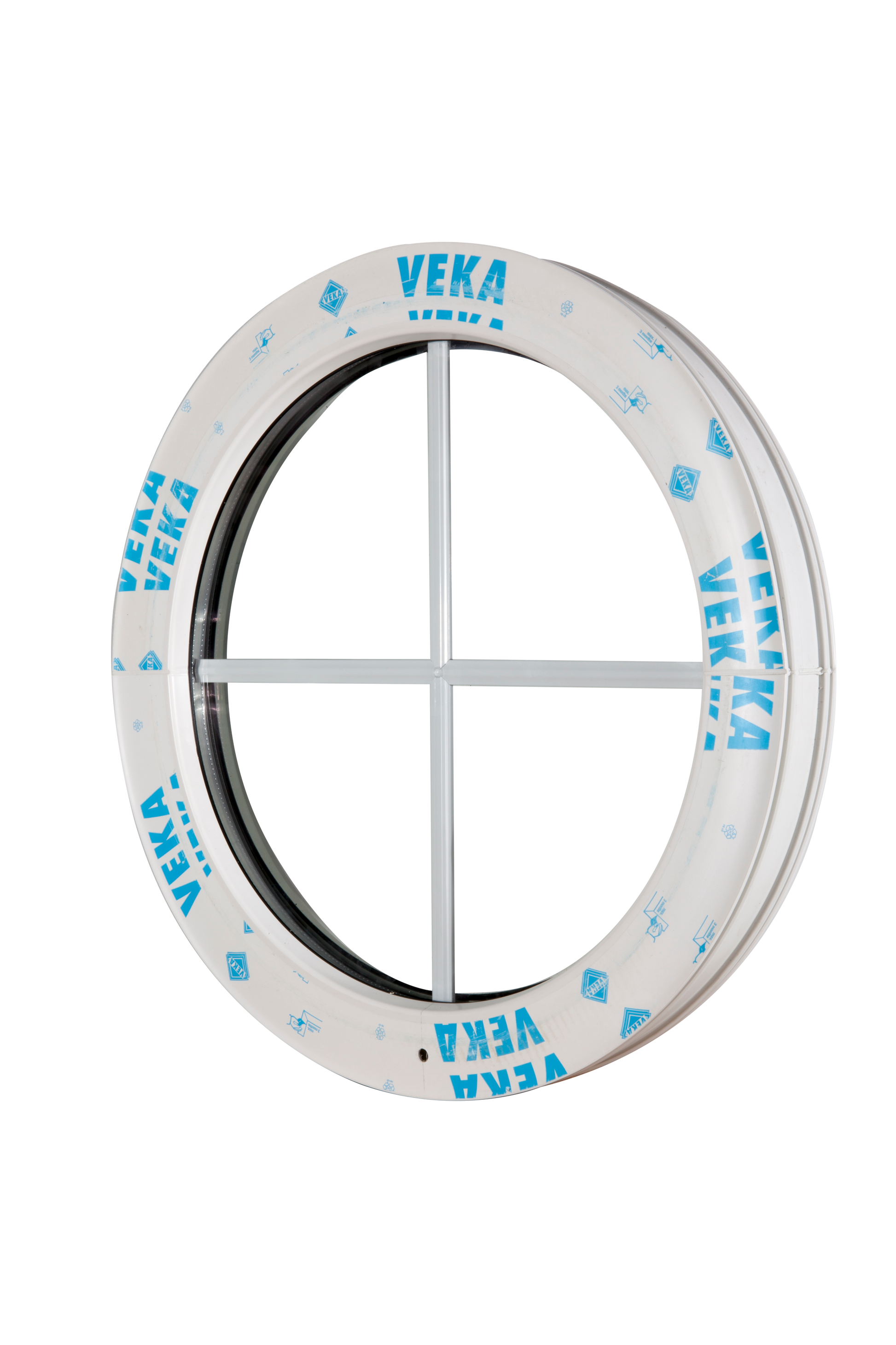 Rundt vindue ø 60 cm Fast M Sprosser