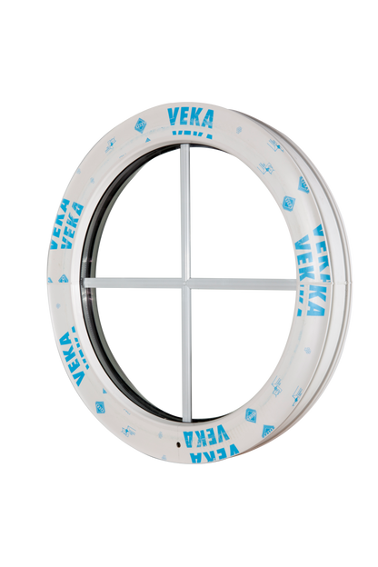 Rundt vindue ø 60 cm Fast M Sprosser