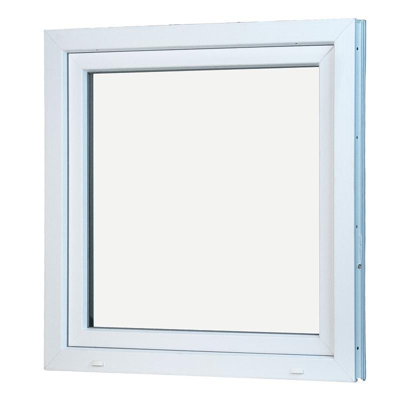 Drej/Kip vindue B 50 x H 50, hvidt plastvindue med to-lags termo glas.
