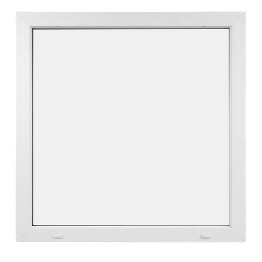 Hvidt fastkarm vindue i PVC 