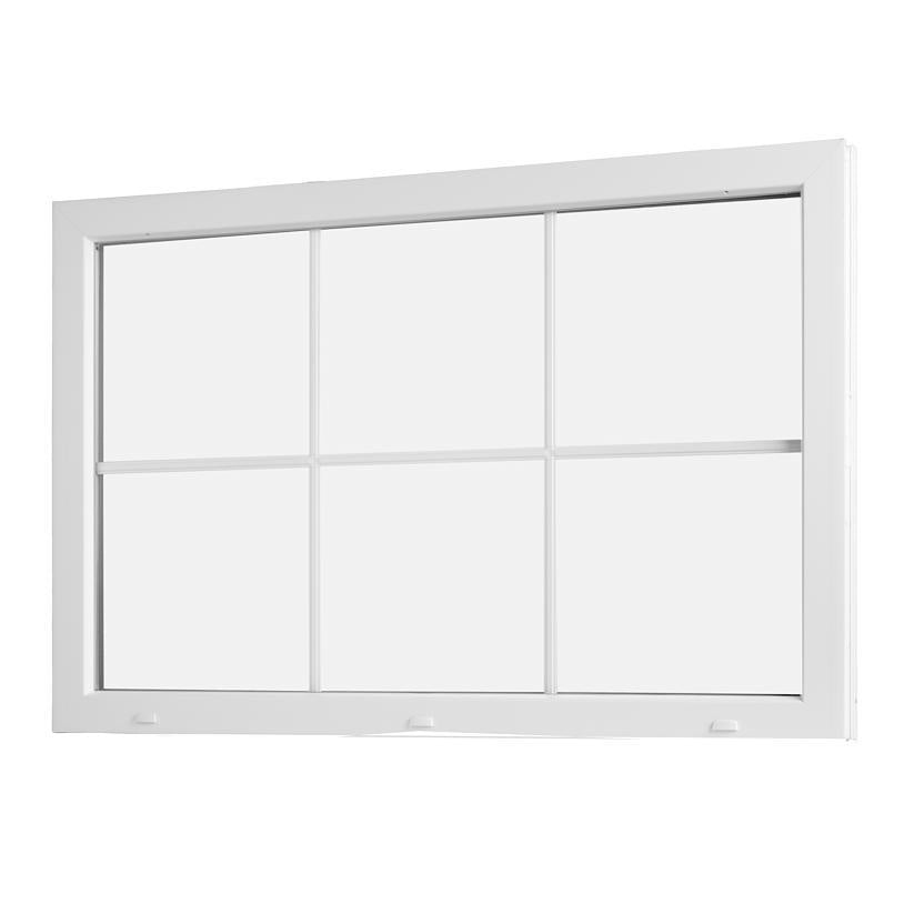 Fastkarm vindue B 119 X H 79 med sprosser