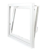 Staldvinduer og kip vinduer Hvid pvc