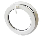 Runde vinduer med opluk