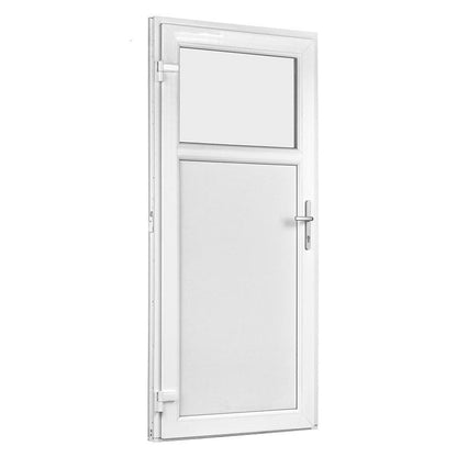 80 x 180 udhusdør / fordør i plast med vindue