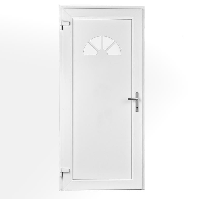 90 x 180 Udhusdør / hoveddør med buet vindue