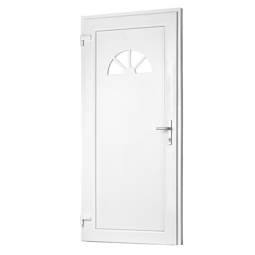 90 x 180 Udhusdør / hoveddør med buet vindue